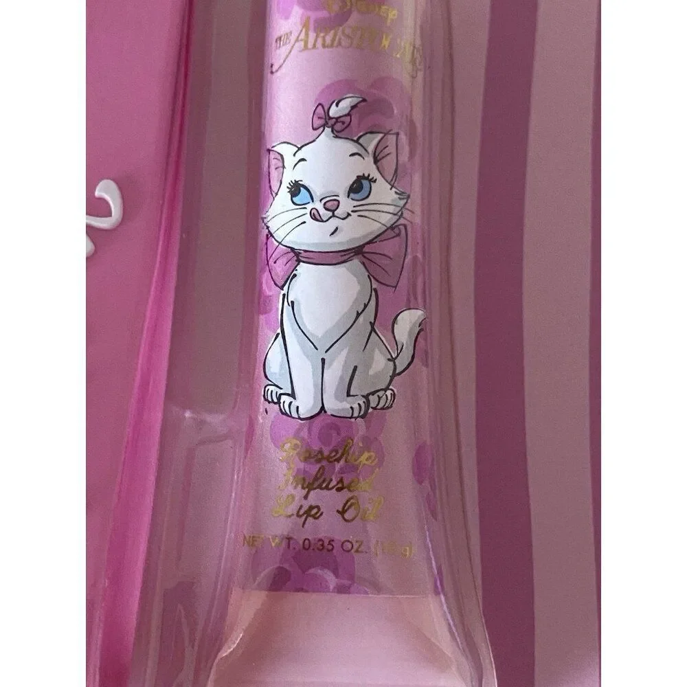 Disney The Aristocats‎ Marie Rosehip Infused Lip Oil Bracelet & Keychain Set NEW